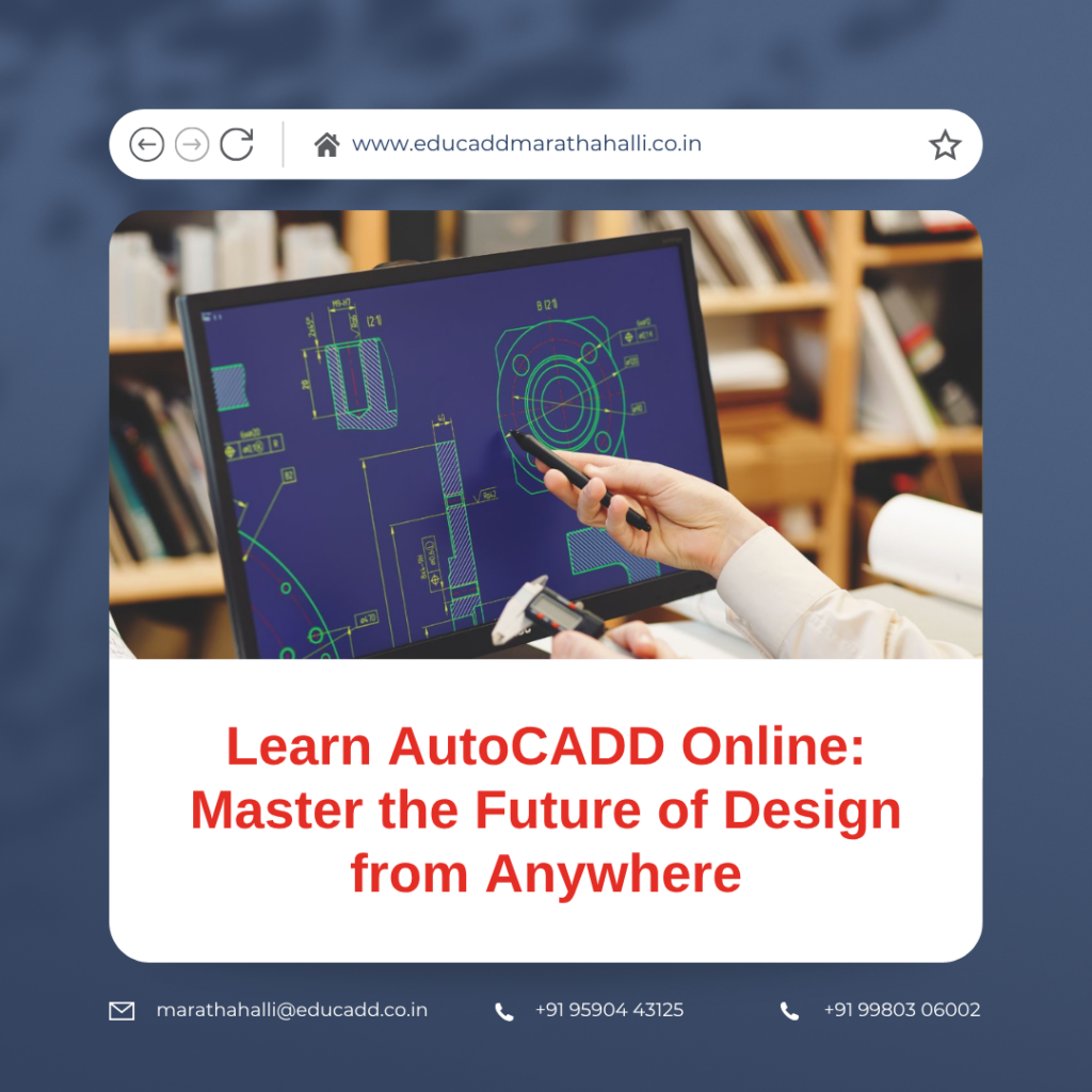 AutoCADD online from home on a laptop