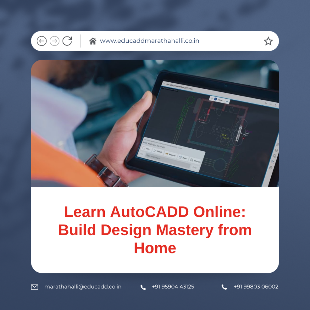 AutoCADD online from home on laptop