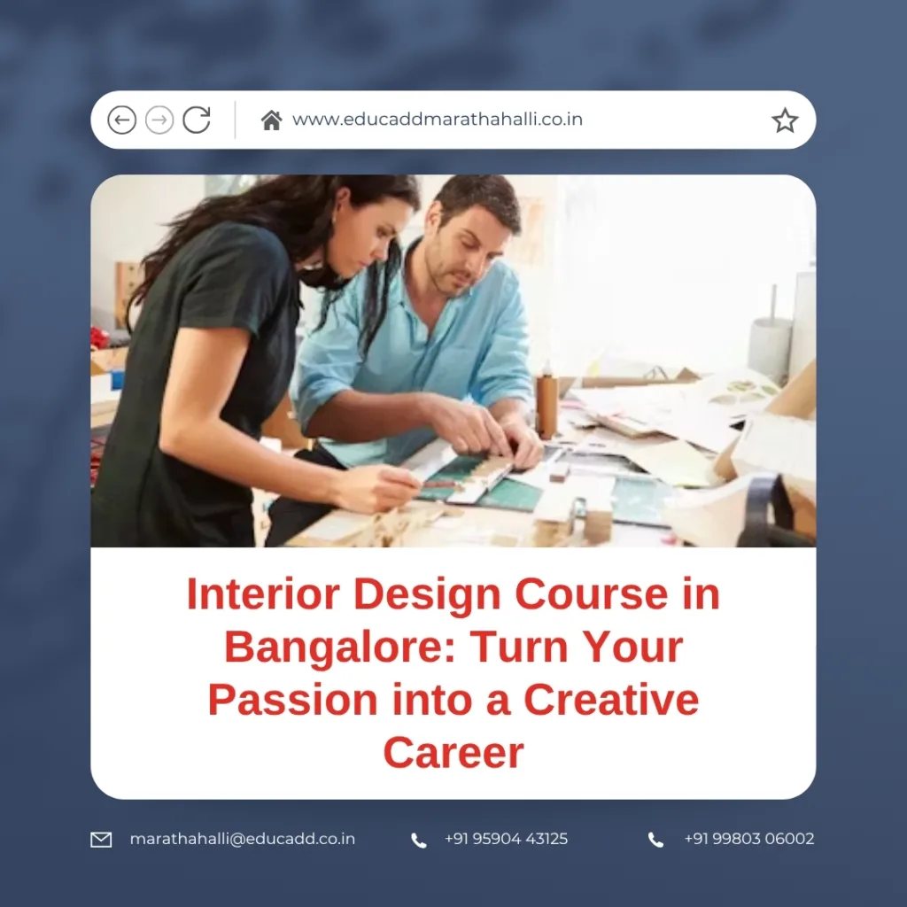 interior design in a Bangalore training institute