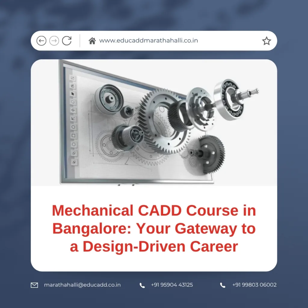 Mechanical CADD course training session in Bangalore institute