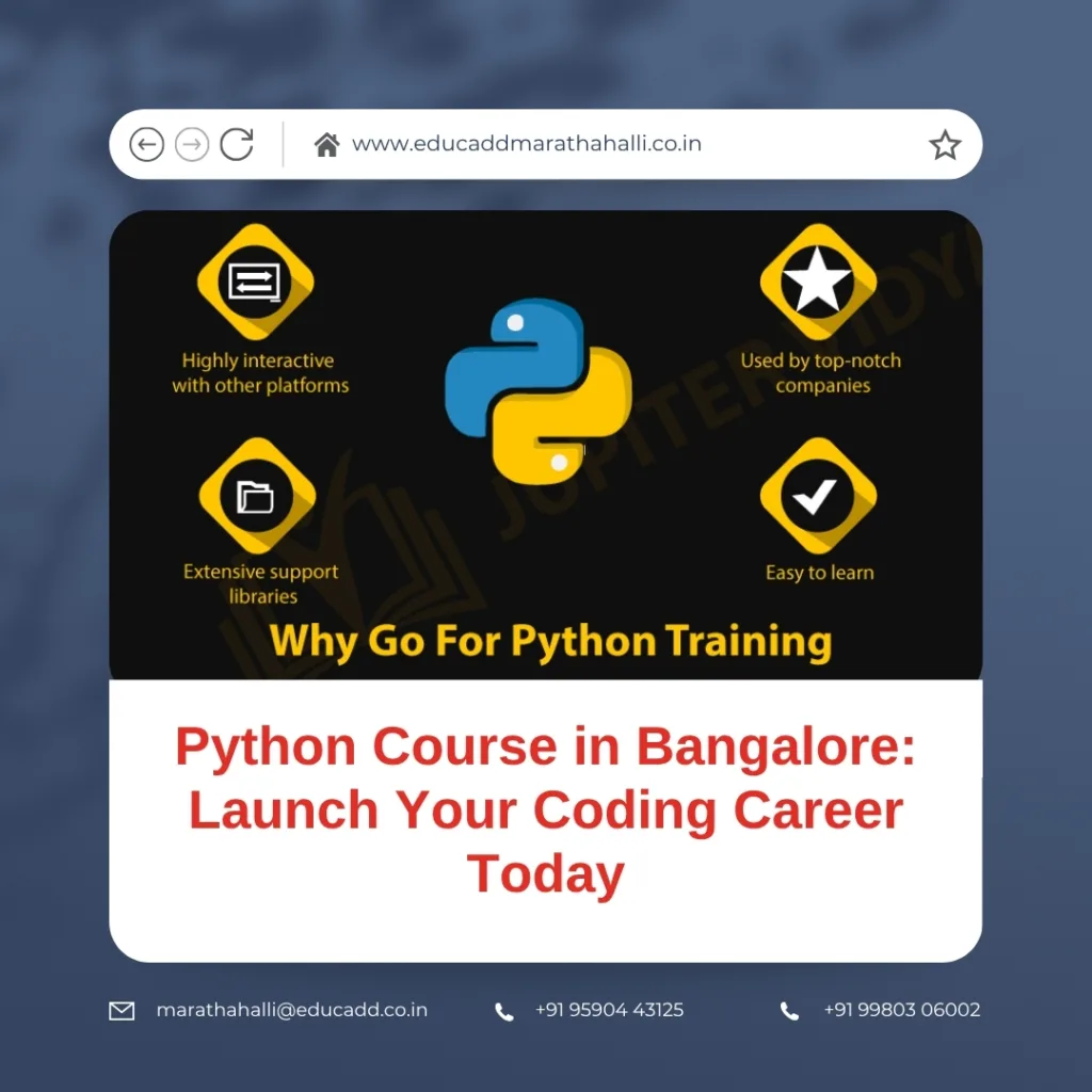 Python programming training institute in Bangalore