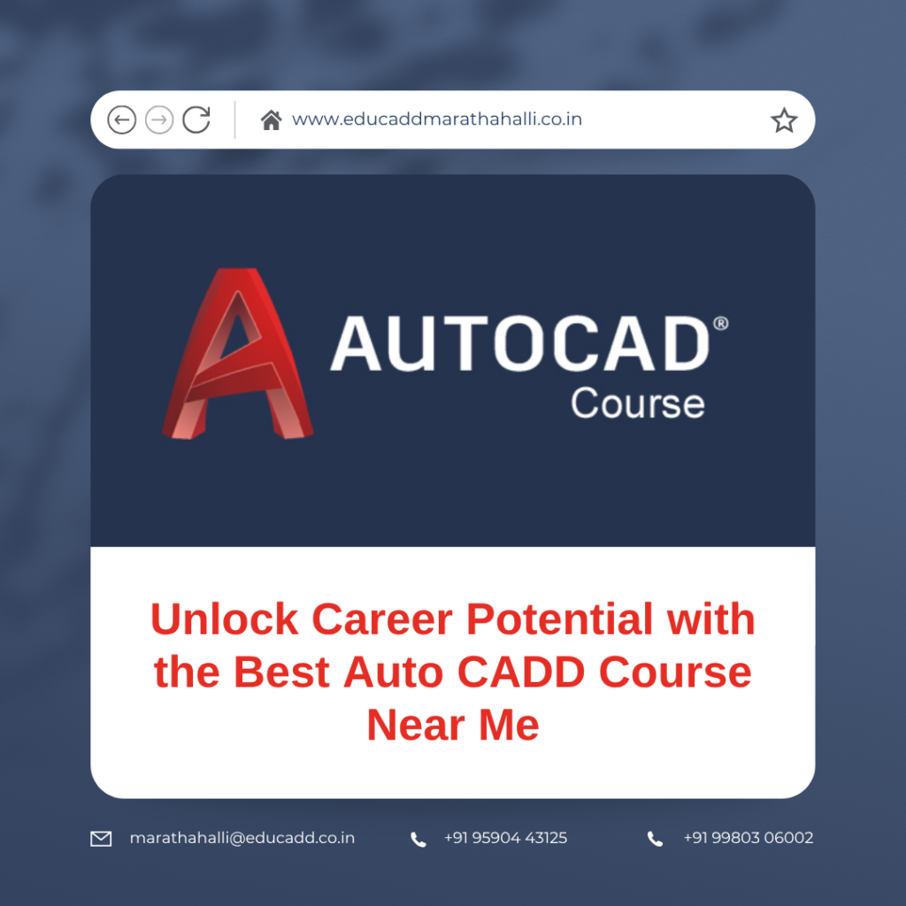 Auto CADD software with hands-on guidance