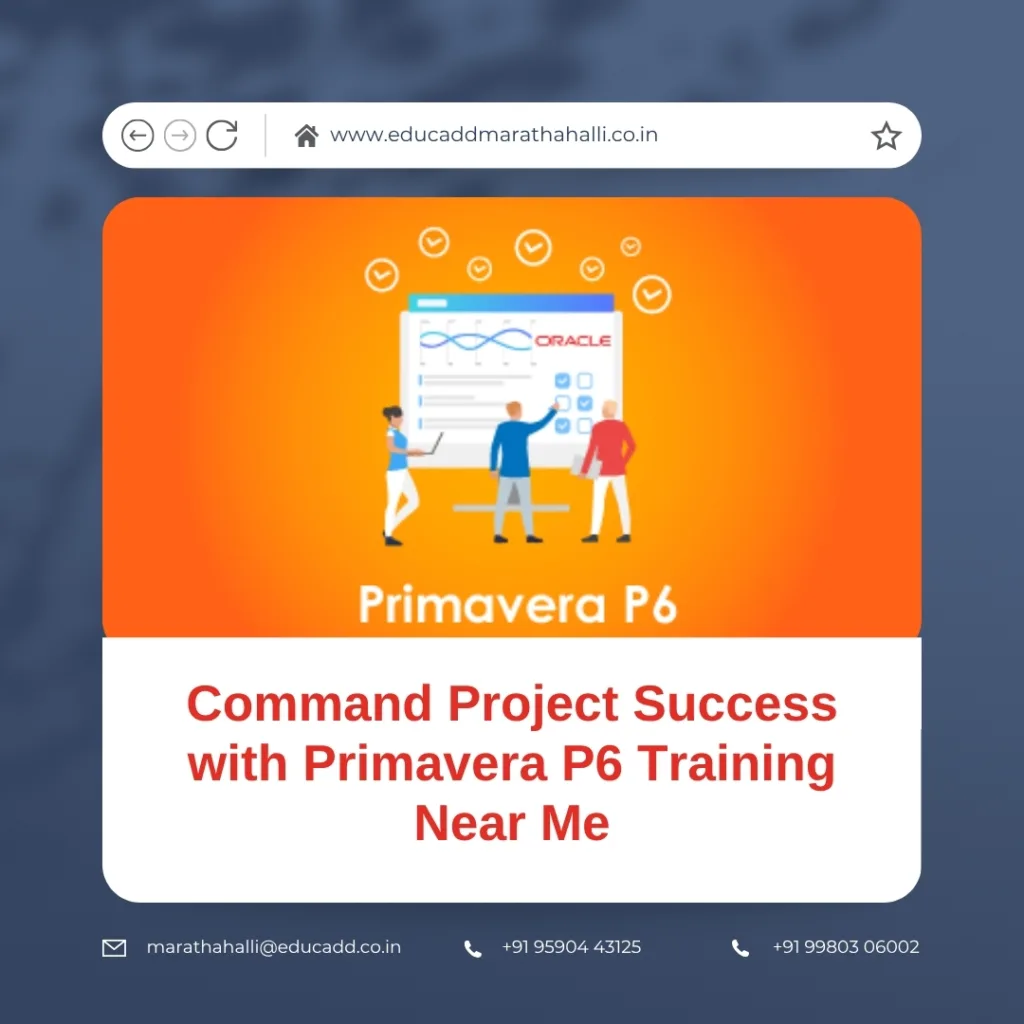 Primavera P6 training for project management success near me