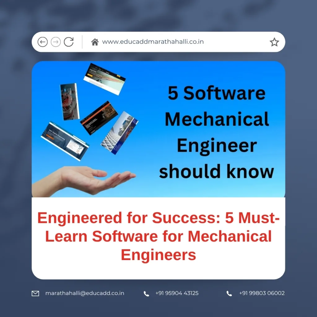 Essential software for mechanical engineers learning