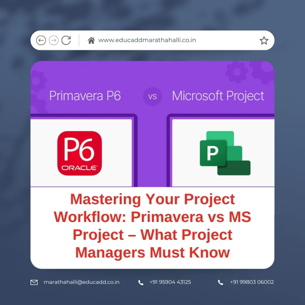 Primavera and MS Project feature comparison for managers