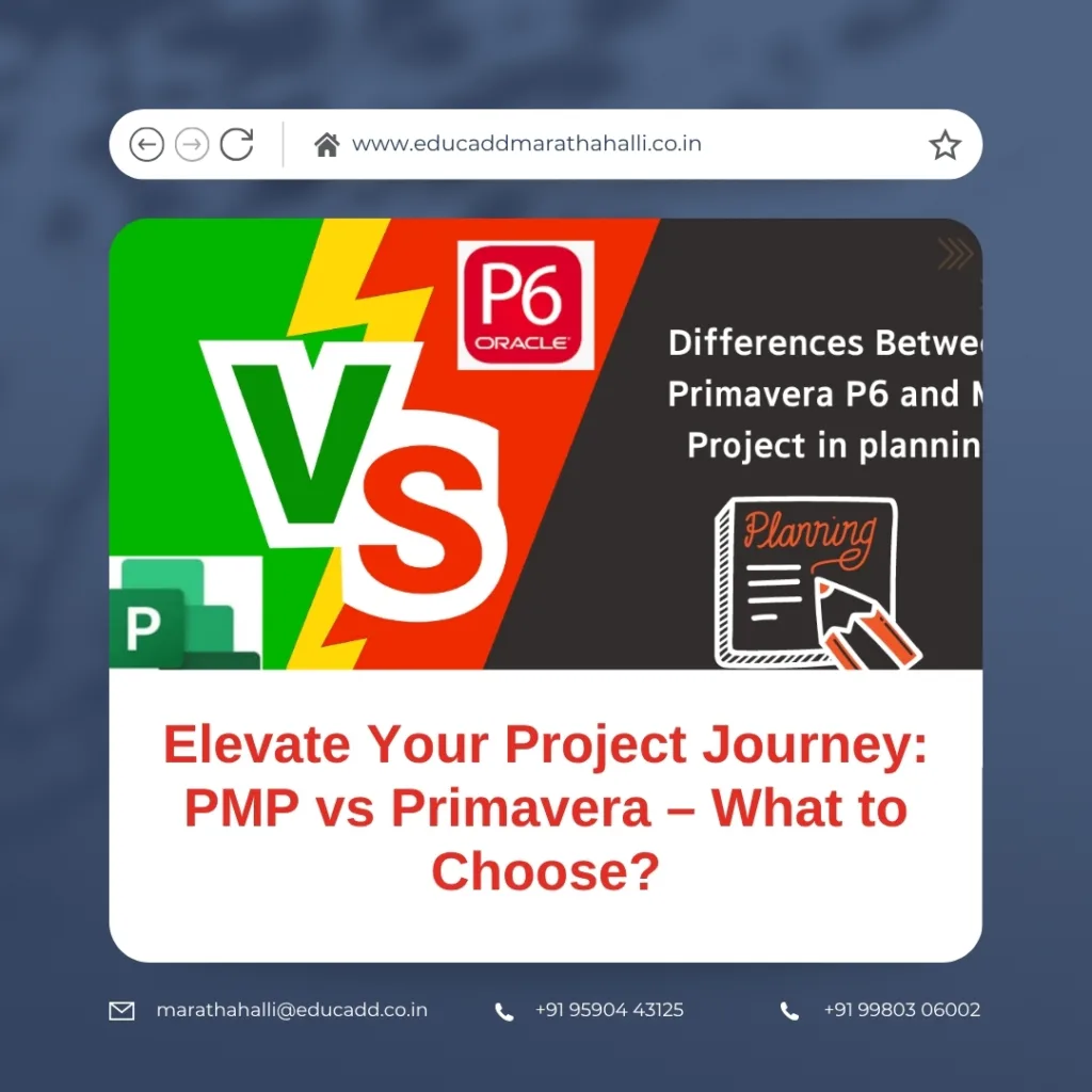 PMP vs Primavera comparison for project managers