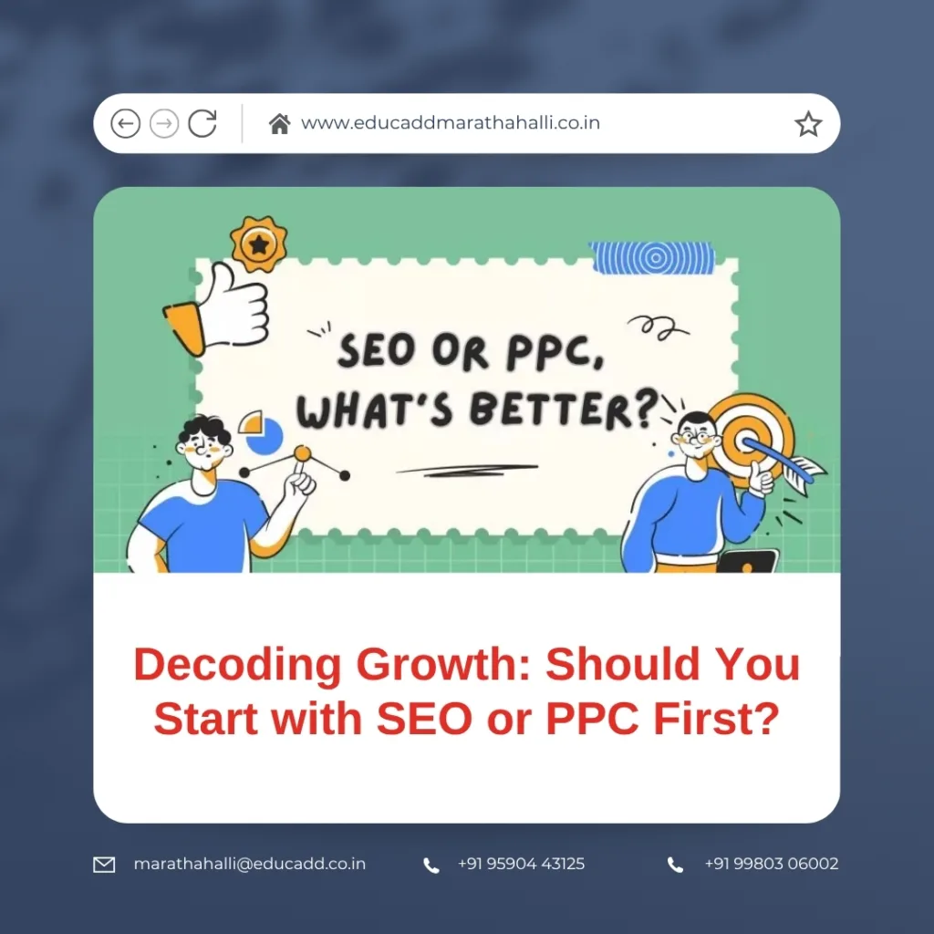SEO vs PPC growth strategy comparison