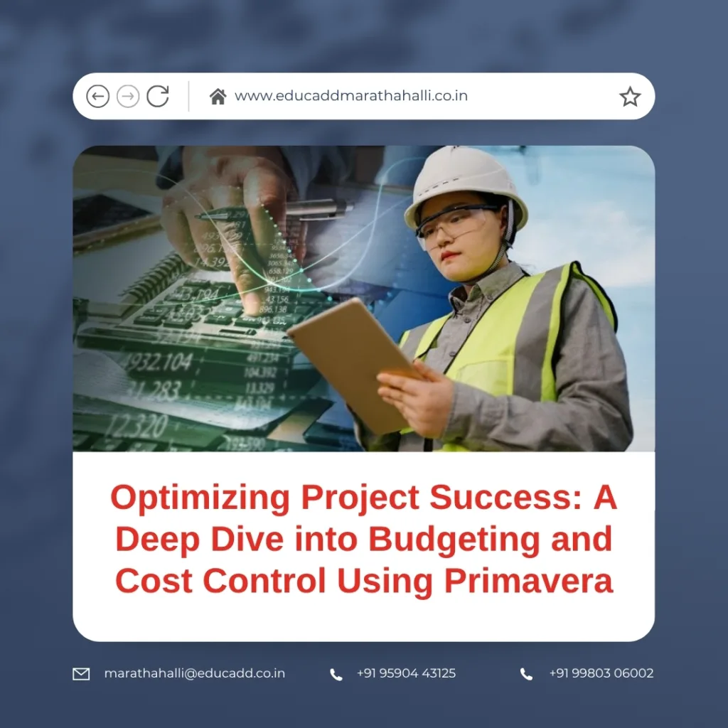 Primavera Budgeting Cost Control