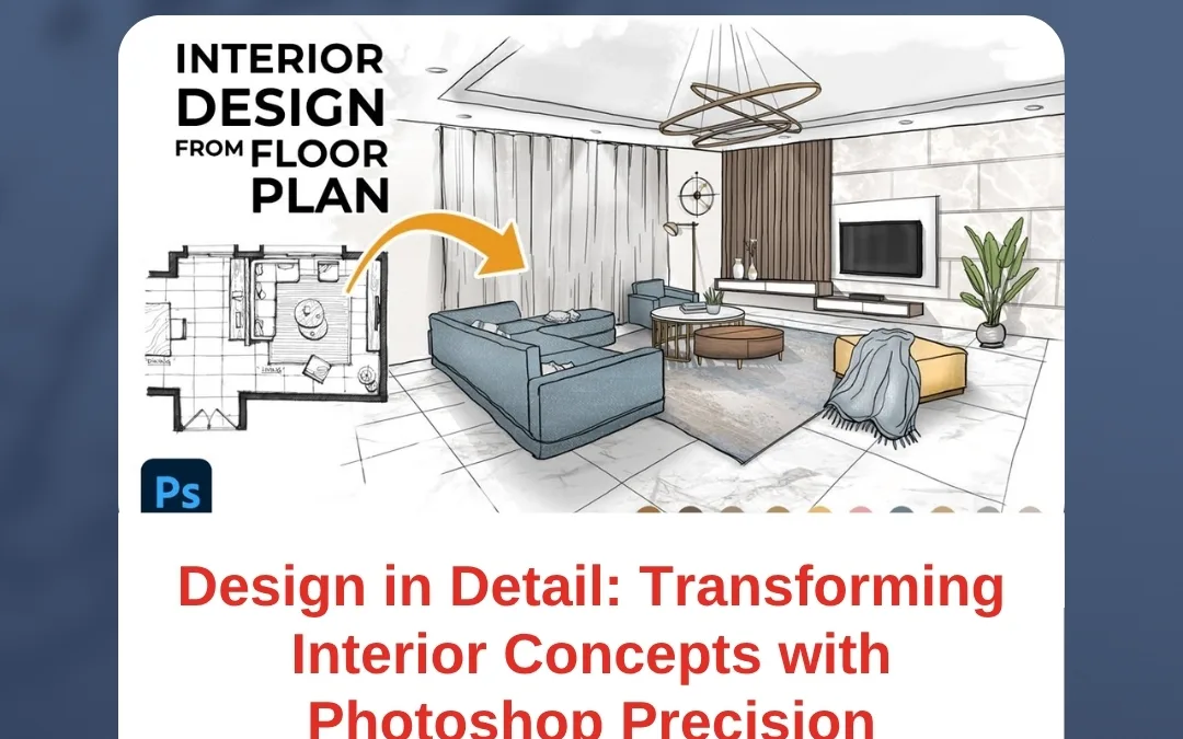 Design in Detail: Transforming Interior Concepts with Photoshop Precision
