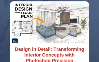 Design in Detail: Transforming Interior Concepts with Photoshop Precision