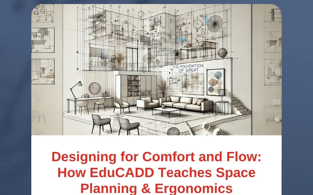 Designing for Comfort and Flow: How EduCADD Teaches Space Planning & Ergonomics