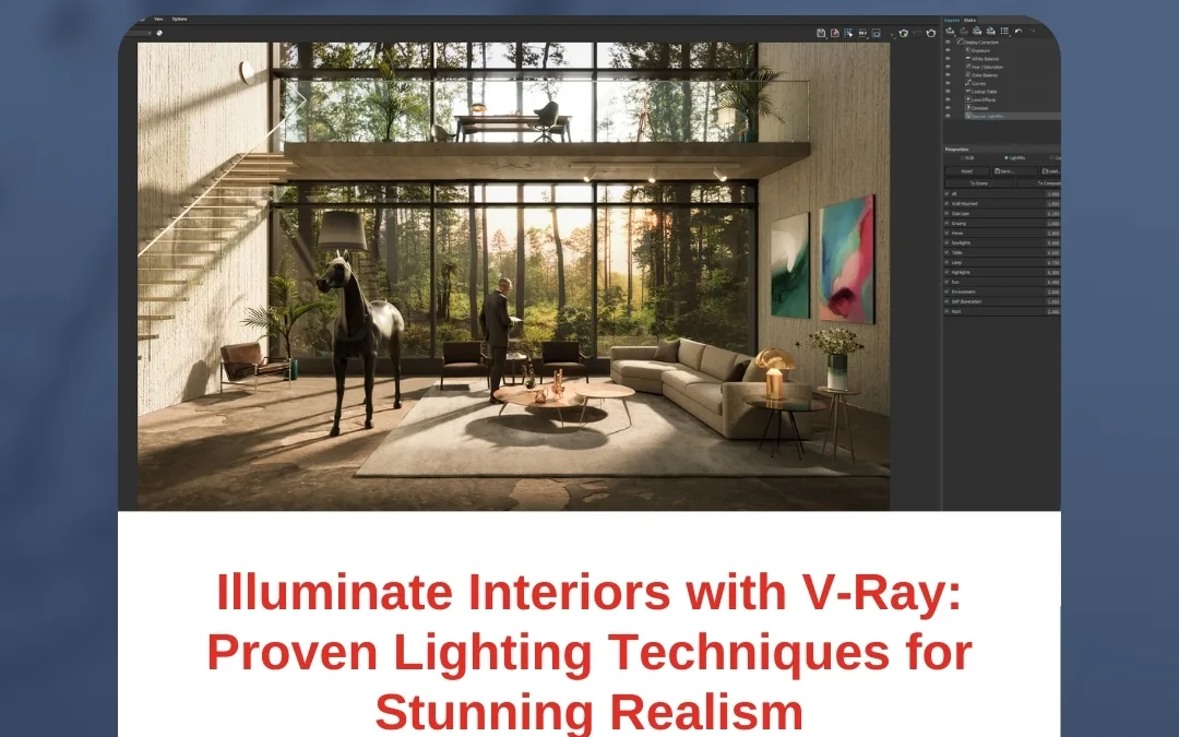 Illuminate Interiors with V-Ray: Proven Lighting Techniques for Stunning Realism