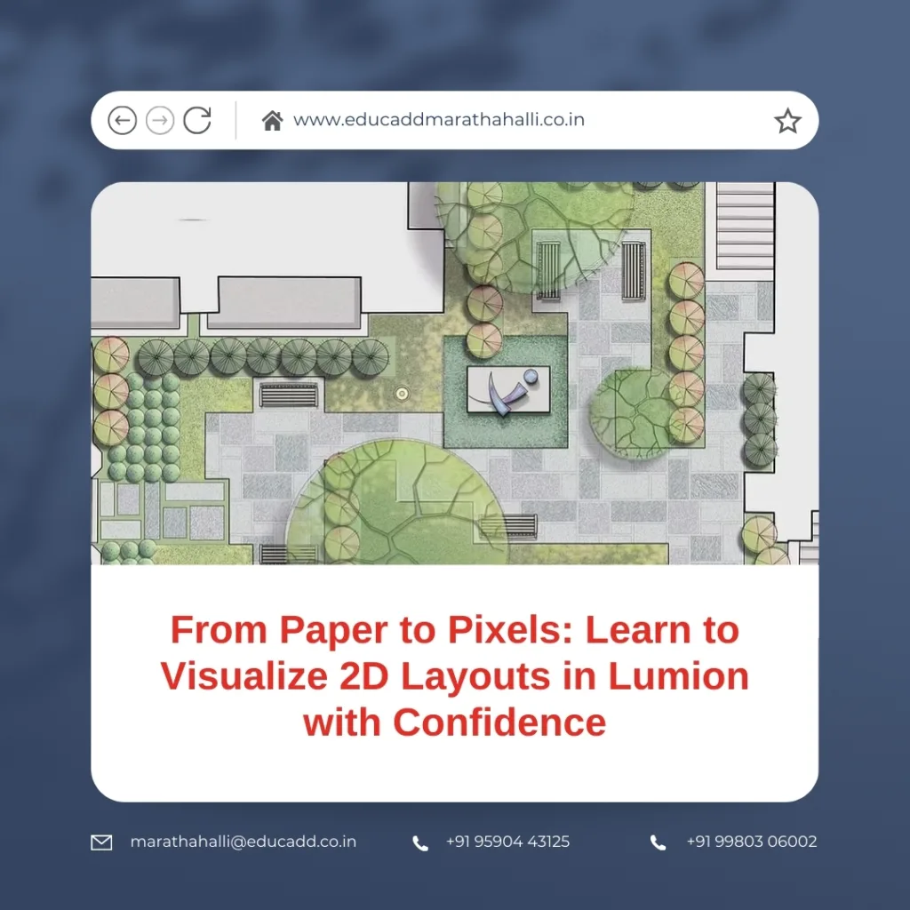 Visualize 2D Layouts Lumion
