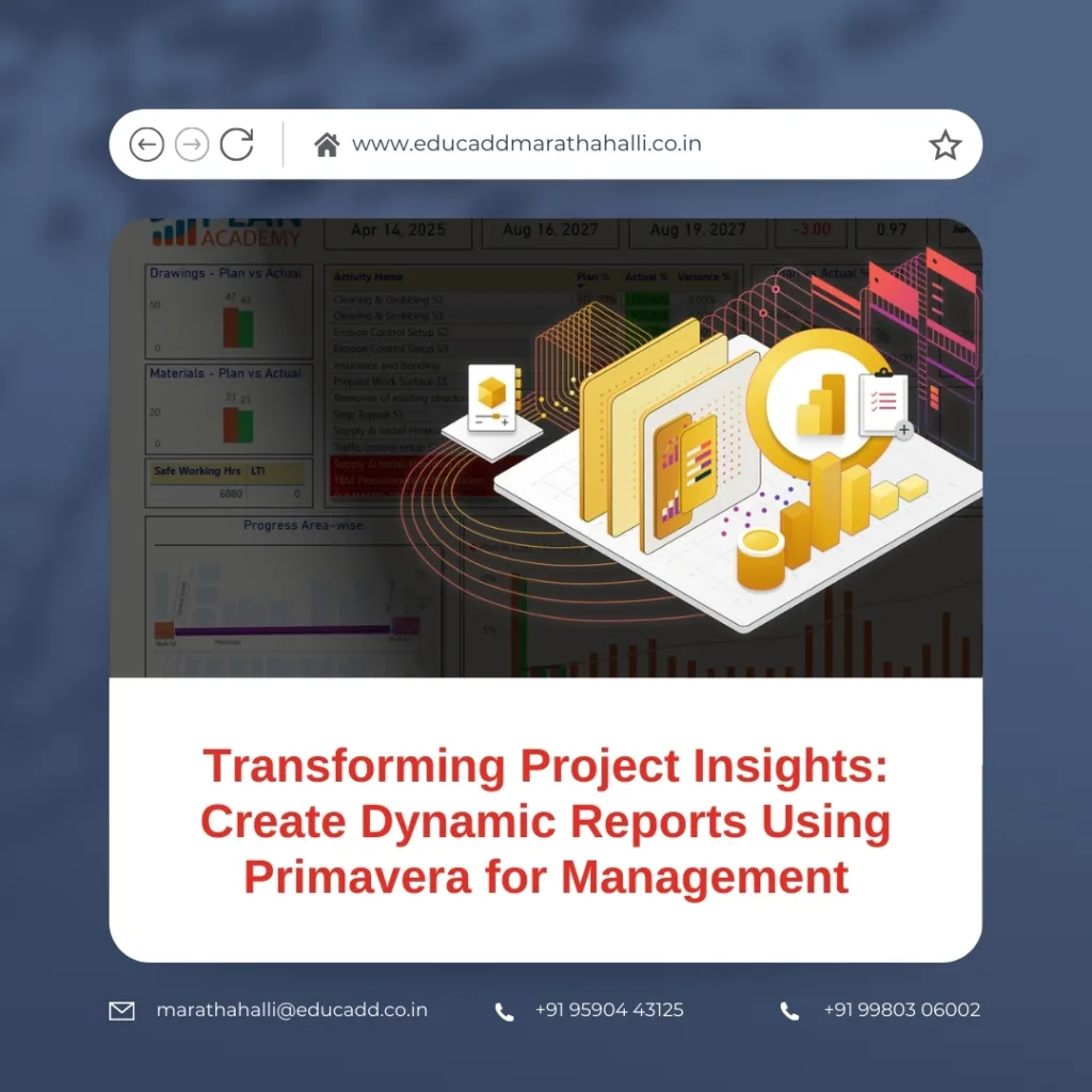 Dynamic Primavera Reports Management