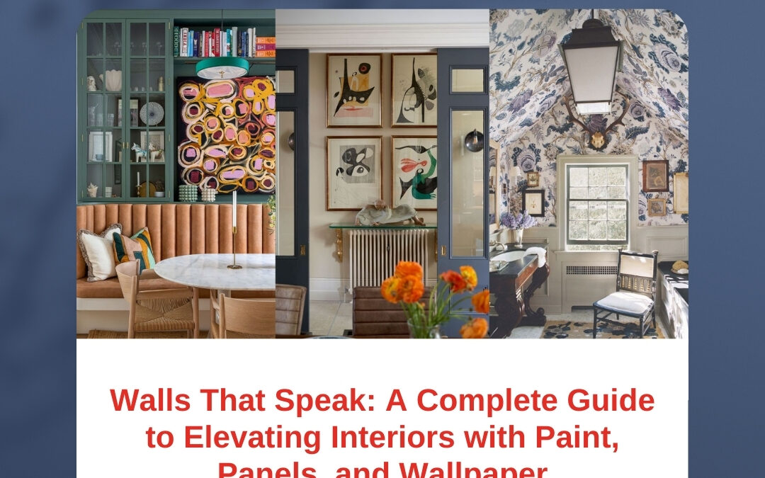Walls That Speak: A Complete Guide to Elevating Interiors with Paint, Panels, and Wallpaper