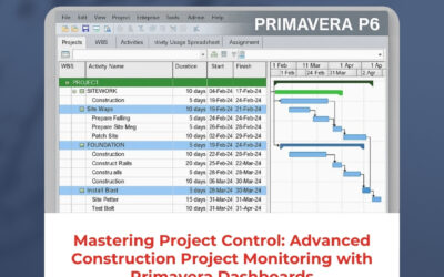 Mastering Project Control: Advanced Construction Project Monitoring with Primavera Dashboards