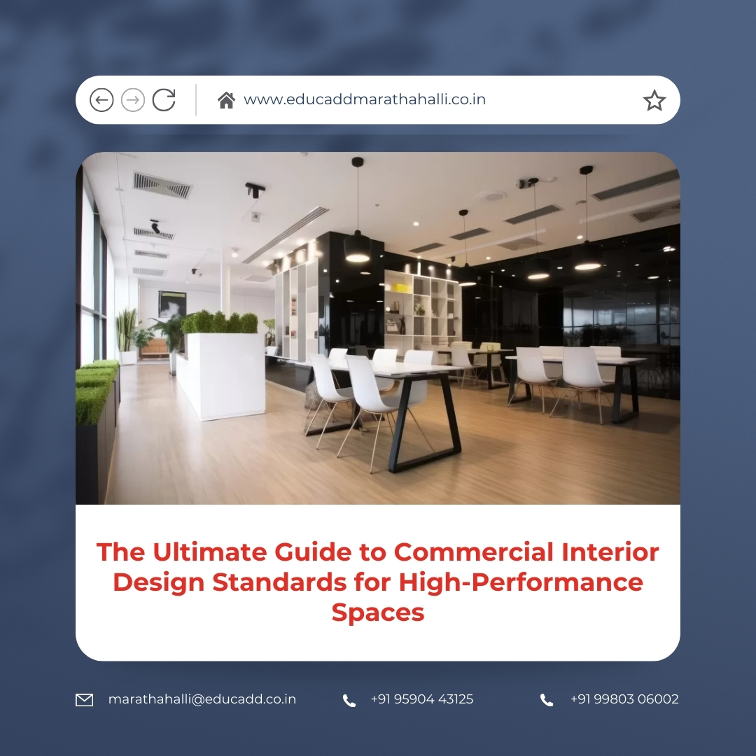 Commercial Interior Design Standards | EduCADD Marathahalli